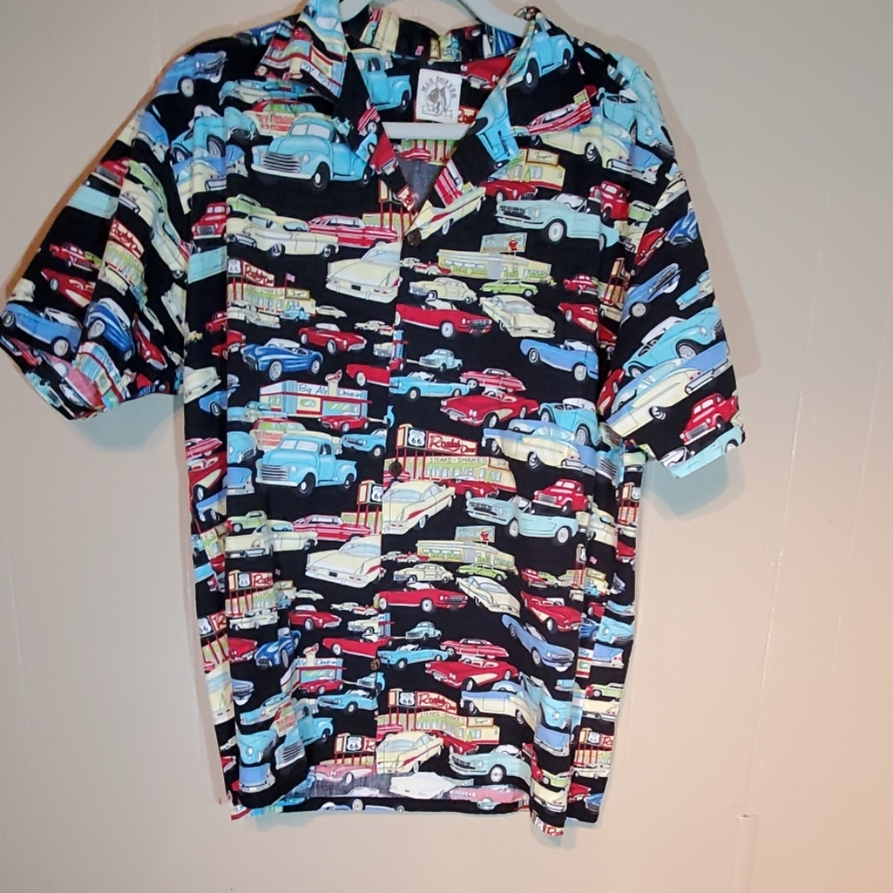Max Boxxer Route 66 1950 Cars & Diners Shirt - Picture 1 of 3